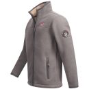 Arctic Seven Herren Fleece Jacke Winter Fleecejacke O-325-Dunkelgrau-Gr.3XL