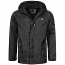 Alessandro Salvarini Herren leichte Regenjacke O-323-Schwarz