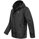 Alessandro Salvarini Herren leichte Regenjacke O-323-Schwarz-Gr.M