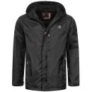 Alessandro Salvarini Herren leichte Regenjacke O-323-Schwarz-Gr.L