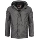 Alessandro Salvarini Herren leichte Regenjacke O-323-Dunkelgrau-Gr.L