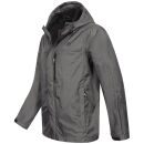 Alessandro Salvarini Herren leichte Regenjacke O-323-Dunkelgrau-Gr.L