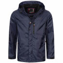 Alessandro Salvarini Herren leichte Regenjacke O-323-Navy