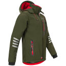 Arctic Seven Herren Softshelljacke Funktionsjacke O-301-Olive-Rot-Gr.S