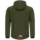 Arctic Seven Herren Softshelljacke Funktionsjacke O-301-Olive-Rot-Gr.5XL