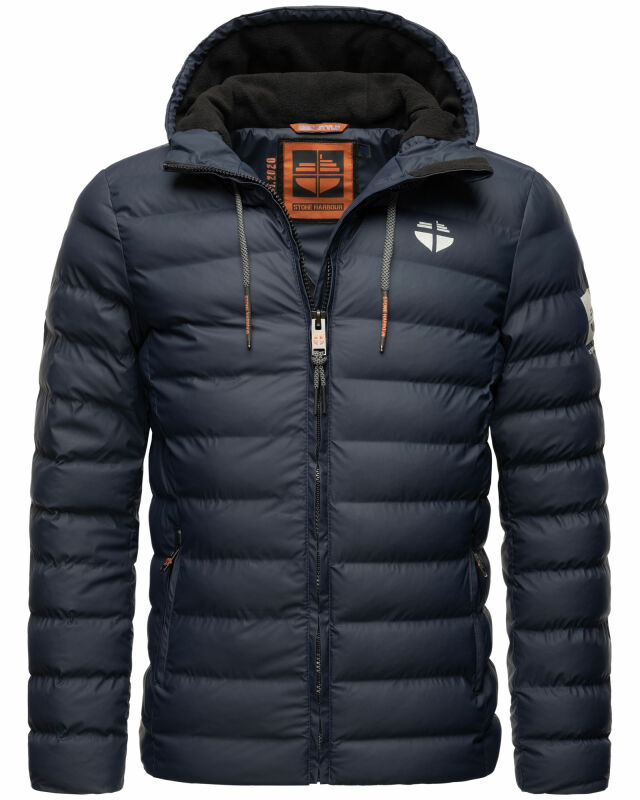 Stone Harbour Zaharoo wasserdichte Herren Regen Steppjacke B731 Navy Größe XL - Gr. XL