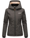Marikoo Erdbeere Damen Übergangsjacke B659 Anthrazit Größe XS - Gr. 34