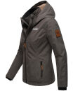 Marikoo Erdbeere Damen Übergangsjacke B659 Anthrazit Größe XS - Gr. 34