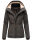 Marikoo Erdbeere Damen Übergangsjacke B659 Anthrazit Größe XS - Gr. 34