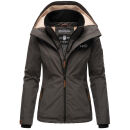 Marikoo Erdbeere Damen Übergangsjacke B659 Anthrazit...