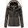Marikoo Erdbeere Damen Übergangsjacke B659 Anthrazit Größe XXL - Gr. 44