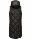 Navahoo Schnuckel Damen lange Weste B943 Schwarz Größe S - Gr. 36