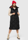 Navahoo Schnuckel Damen lange Weste B943 Schwarz Größe M - Gr. 38