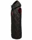 Navahoo Schnuckel Damen lange Weste B943 Schwarz Größe L - Gr. 40