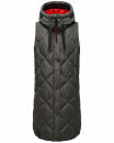 Navahoo Schnuckel Damen lange Weste B943 Anthrazit Größe XS - Gr. 34