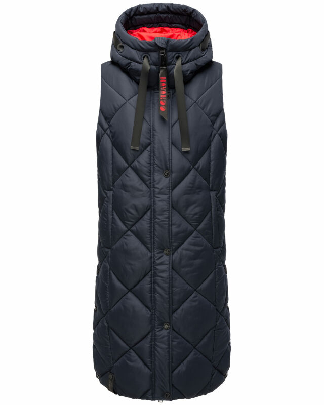 Navahoo Schnuckel Damen lange Weste B943 Navy Größe XS - Gr. 34