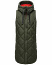 Navahoo Schnuckel Damen lange Weste B943 Dark Olive...