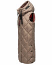 Navahoo Schnuckel Damen lange Weste B943 Dark Taupe Größe S - Gr. 36