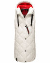 Navahoo Schnuckel Damen lange Weste B943 Offwhite Größe M - Gr. 38