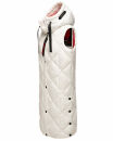 Navahoo Schnuckel Damen lange Weste B943 Offwhite Größe M - Gr. 38
