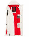Navahoo Schnuckel Damen lange Weste B943 Offwhite Größe M - Gr. 38
