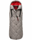 Navahoo Schnuckel Damen lange Weste B943 Zink Grau Größe XS - Gr. 34