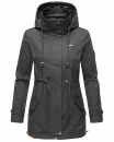 Marikoo Nyokoo Damen Herbst Frühling Jacke B690 Anthrazit Muster Größe L - Gr. 40