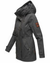 Marikoo Nyokoo Damen Herbst Frühling Jacke B690 Anthrazit Muster Größe L - Gr. 40