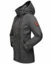 Marikoo Nyokoo Damen Herbst Frühling Jacke B690 Anthrazit Muster Größe L - Gr. 40