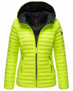 Marikoo Asraa Damen Steppjacke B857 Neon Gruen...