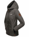 Marikoo Brombeere Damen Übergangsjacke B862 Anthrazit Größe M - Gr. 38