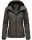 Marikoo Brombeere Damen Übergangsjacke B862 Anthrazit Größe L - Gr. 40