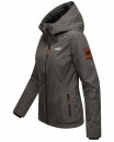 Marikoo Brombeere Damen Übergangsjacke B862 Anthrazit Größe XL - Gr. 42
