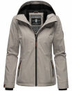 Marikoo Brombeere Damen Übergangsjacke B862 Zink Grau Größe M - Gr. 38