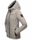 Marikoo Brombeere Damen Übergangsjacke B862 Zink Grau Größe M - Gr. 38