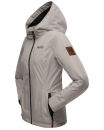 Marikoo Brombeere Damen Übergangsjacke B862 Zink Grau Größe L - Gr. 40