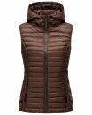 Marikoo Hasenpfote Damen Weste B915 Dark Choco Größe S - Gr. 36