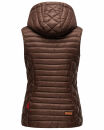 Marikoo Hasenpfote Damen Weste B915 Dark Choco Größe S - Gr. 36