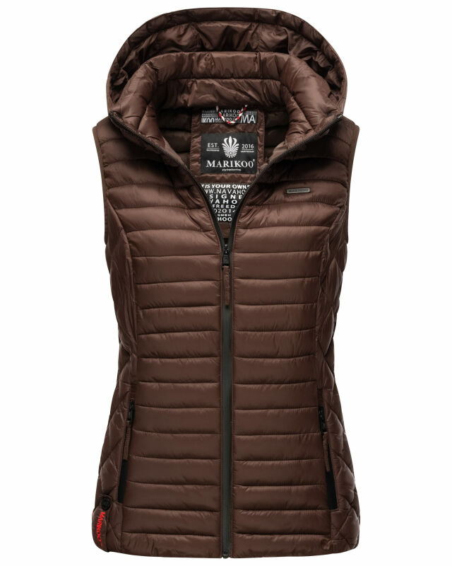Marikoo Hasenpfote Damen Weste B915 Dark Choco Größe XL - Gr. 42