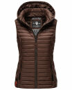 Marikoo Hasenpfote Damen Weste B915 Dark Choco...