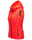 Marikoo Hasenpfote Damen Weste B915 Neon Coral Größe L - Gr. 40