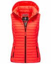 Marikoo Hasenpfote Damen Weste B915 Neon Coral...