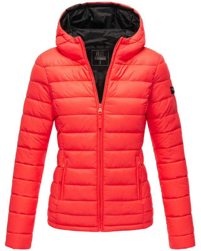 Marikoo Lucy Damen Steppjacke B651 Neon Coral Größe S - Gr. 36