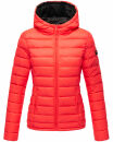 Marikoo Lucy Damen Steppjacke B651 Neon Coral Größe S - Gr. 36