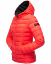 Marikoo Lucy Damen Steppjacke B651 Neon Coral Größe S - Gr. 36