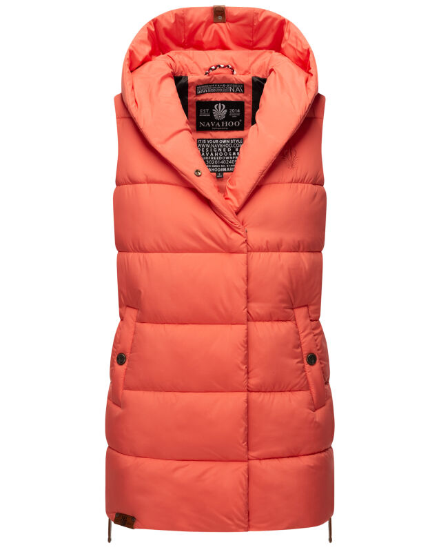 Navahoo Madilynaa Damen Steppweste B891 Coral Größe M - Gr. 38