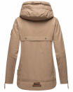 Navahoo Wekoo Damen Übergangsjacke B692 Taupe Größe S - Gr. 36