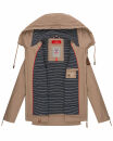 Navahoo Wekoo Damen Übergangsjacke B692 Taupe Größe S - Gr. 36