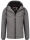 A. Salvarini Herren Winterjacke AS331 Dunkelgrau Größe S - Gr. S