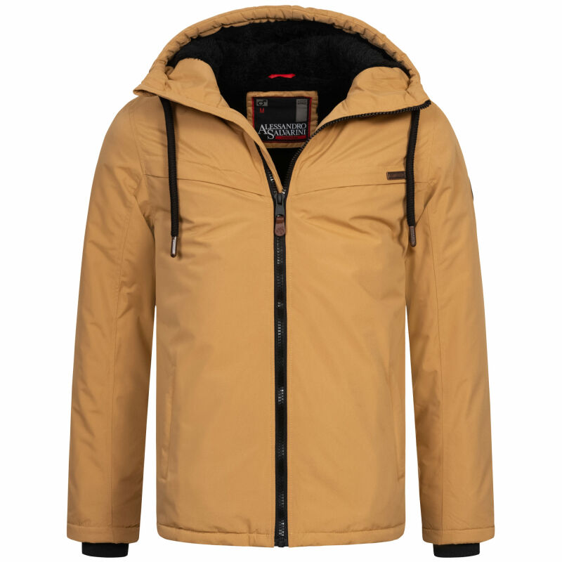 A. Salvarini Herren Winterjacke AS331 Coffee Größe S - Gr. S